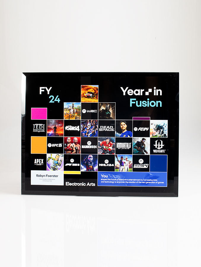 Black Glass Plaque Wall Plaque Eclipse Awards