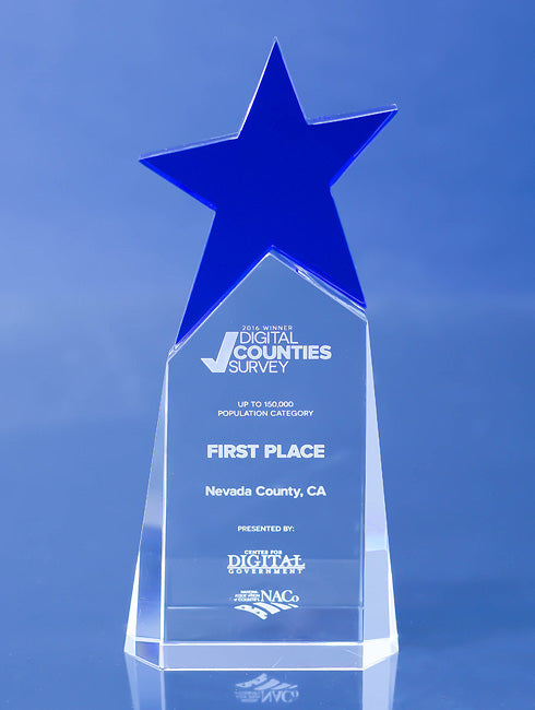 Brilliance Award - Blue Crystal Trophy Eclipse Awards