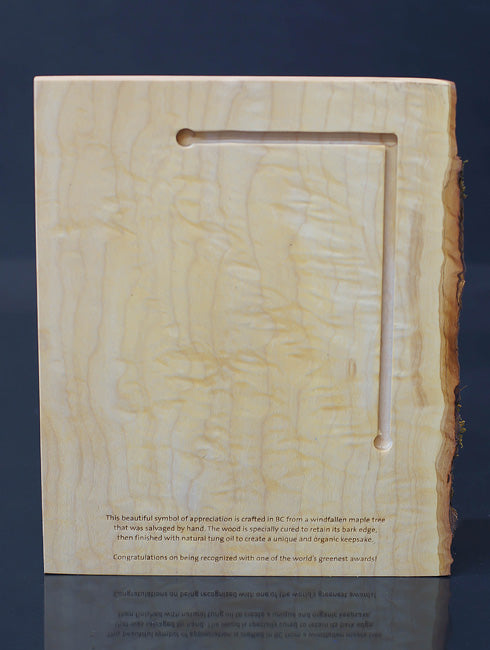Cascadia Salvaged Maple Wall Plaque Wall Plaque Eclipse Awards