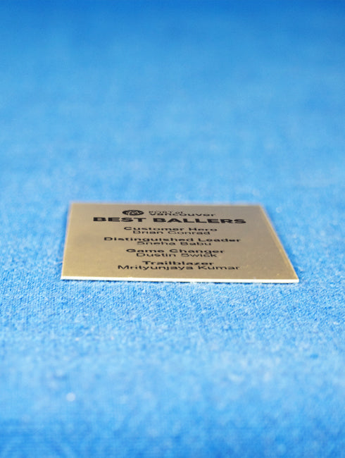 Gold Metal Nameplate Name Plate Eclipse Awards