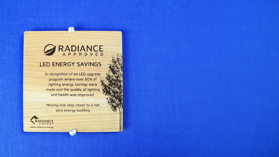Truewood Square Wall Plaque with Aluminum Hardware Wall Plaque Eclipse Awards