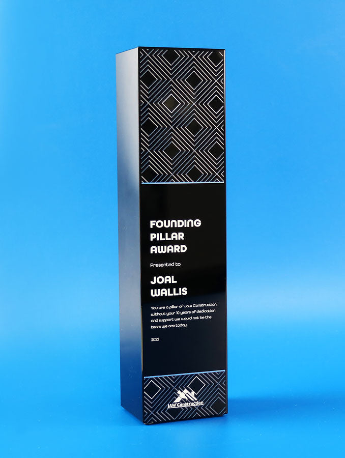 All black crystal award main image 1