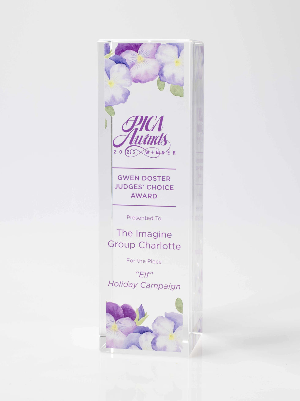 Crystal Pillar Award Trophy Eclipse Awards