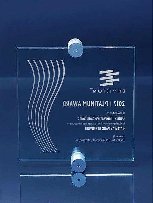 High Profile Square Glass Wall Plaque Wall Plaque Eclipse Awards