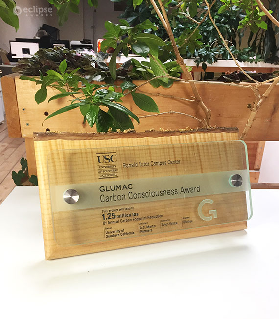unique-carbon-neutral-engraved-glass-and-wood-wall-plaque_green-building-trophy_Leed-plaque-canada-3