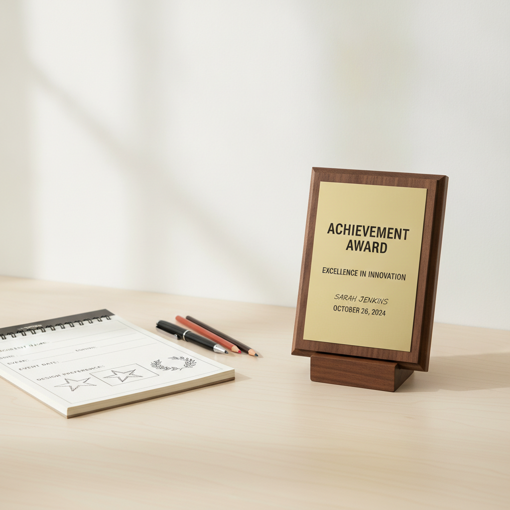 What information do I need to provide to order personalized awards?