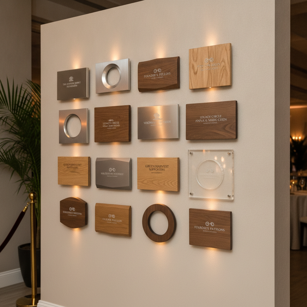 How can I create personalized donor recognition displays on a nonprofit budget without sacrificing quality?
