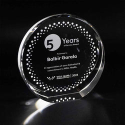 Elegant employee achievement awards designed for long-service recognition and outstanding performance. Artisan Crafted.