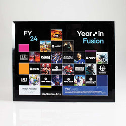 Handcrafted awards featuring vibrant, full-colour UV printed graphics and custom company branding on crystal and wood. 