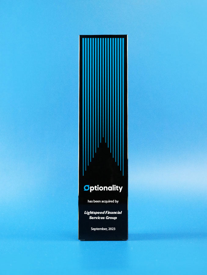 Black Crystal Pillar Deal Toy Trophy Eclipse Awards Large