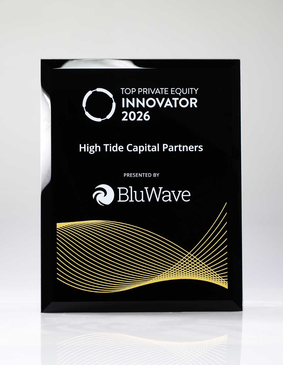 Top Private Equity Innovator - Black Glass Wall Plaque Client Program Vendor One Size