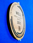 Truewood Circle Wall Plaque with Aluminum Hardware Wall Plaque Eclipse Awards   