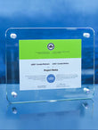 Clarity Glass Certificate Frame Wall Plaque Eclipse Awards OS