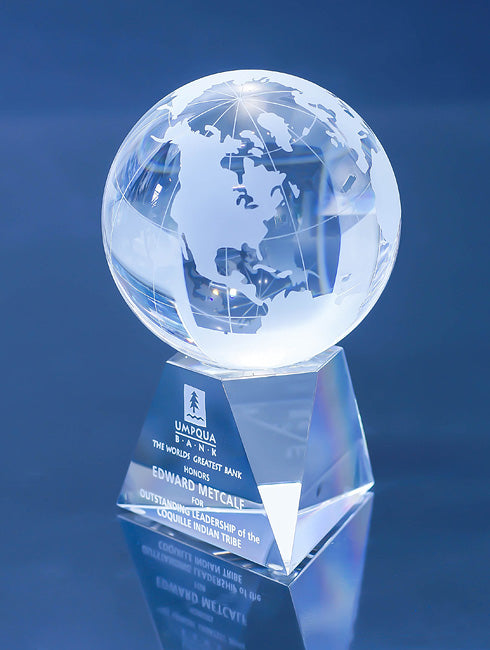 Crystal Globe Award Trophy Eclipse Awards   