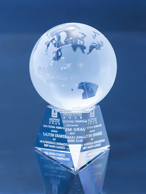 Crystal Globe Award Trophy Eclipse Awards   