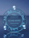 High Profile Circular Glass Wall Plaque Wall Plaque Eclipse Awards   