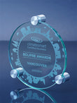 High Profile Circular Glass Wall Plaque Wall Plaque Eclipse Awards   
