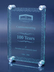 High Profile Rectangular Glass Wall Plaque Wall Plaque Eclipse Awards   
