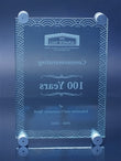 High Profile Rectangular Glass Wall Plaque Wall Plaque Eclipse Awards   