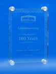 High Profile Rectangular Glass Wall Plaque Wall Plaque Eclipse Awards Large