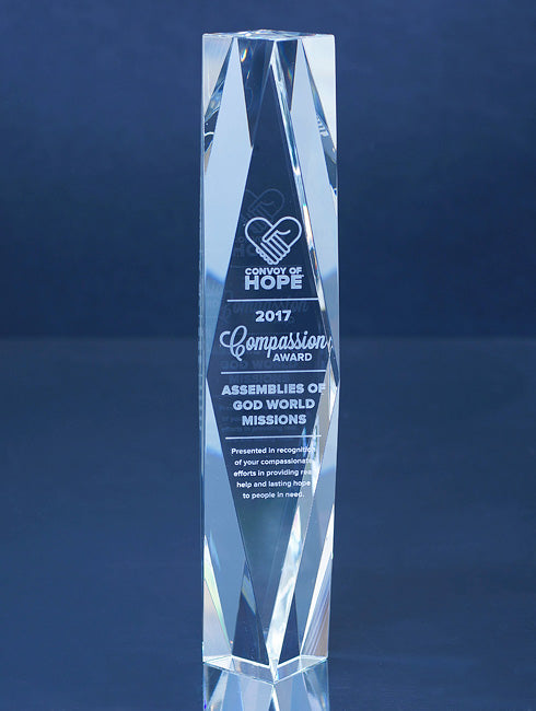 Infinity Crystal Column Trophy Eclipse Awards   