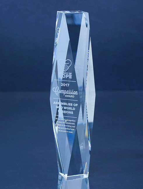 Infinity Crystal Column Trophy Eclipse Awards   