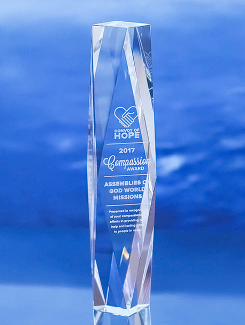 Infinity Crystal Column Trophy Eclipse Awards OS