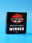 Jet Black Crystal Square Trophy Eclipse Awards OS