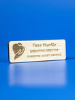 Sunwood Eco-Friendly Name Tags Name Tag Eclipse Awards Small Maple Leafwood