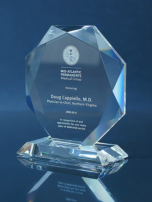 Crystal Octavia Award Trophy Eclipse Awards Small