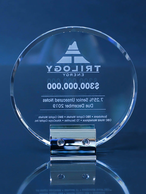Ovation Crystal Award Trophy Eclipse Awards   