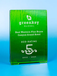 Recycled Glass Award - Emerald Rectangle