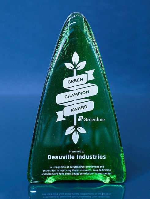 Recycled Glass Award - Emerald Tower Trophy Eclipse Awards   