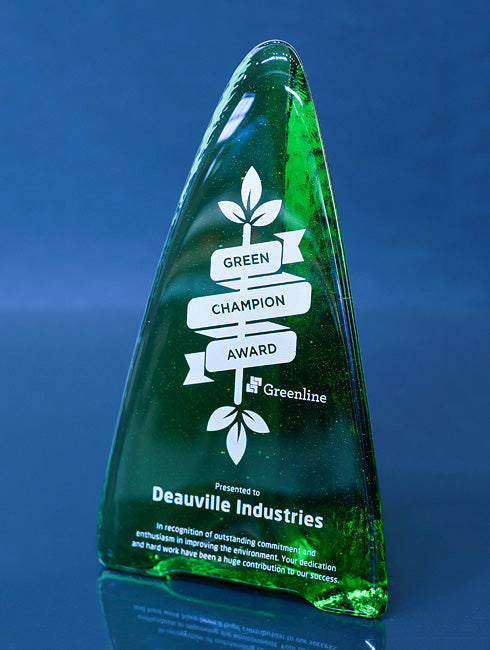 Recycled Glass Award - Emerald Tower Trophy Eclipse Awards   