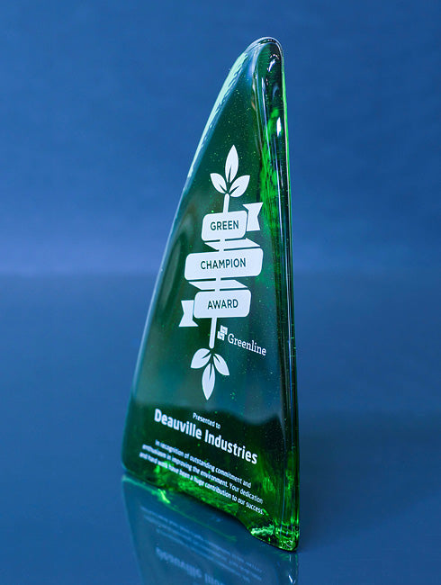 Recycled Glass Award - Emerald Tower Trophy Eclipse Awards   
