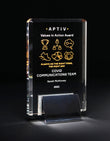 Tower Crystal Financial Tombstone Trophy Eclipse Awards Small