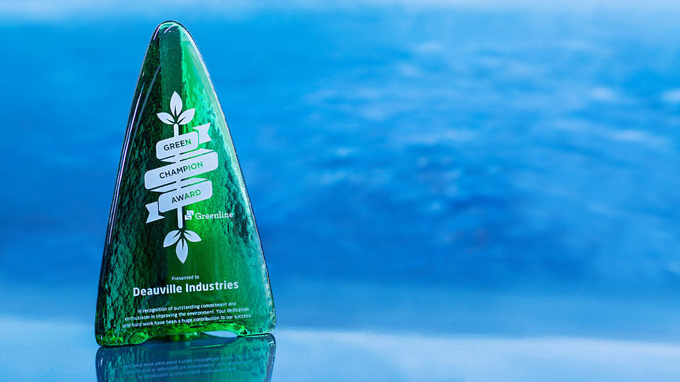 Recycled Glass Award - Emerald Tower Trophy Eclipse Awards   