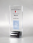 Skyline Crystal Award - Cosmo Printing Trophy Eclipse Awards Large