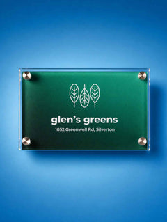 Vista Glass Wall Plaque