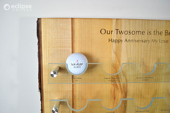 custom-awards_sustainable_salvaged-maple_glass_customized_golf-ball-display-wall-plaque_Canada