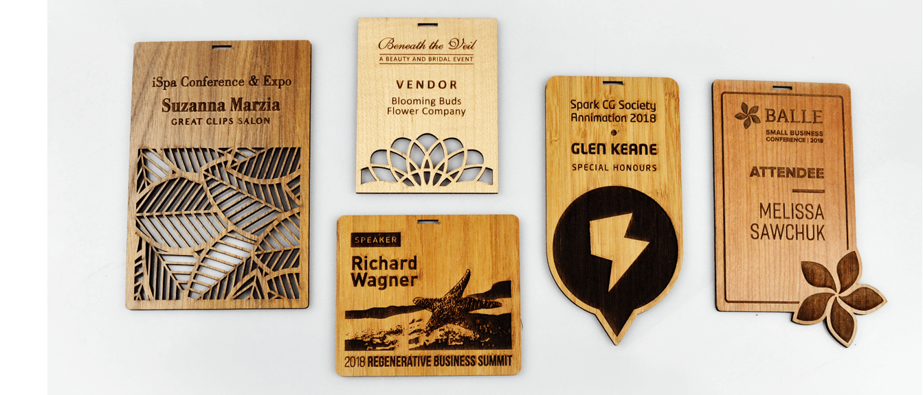 unique-eco-friendly-conference-badges_sustainable-sunwood-laser-engraved-corporate-conference-badges_vancouver