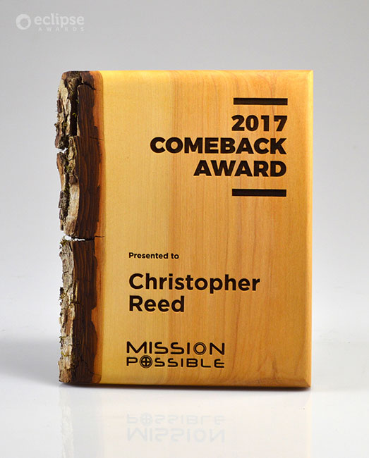 mission-possible-eco-friendly-laser-engraved-wood-plaque-trophy_nonprofit-recognition-award_vancouver